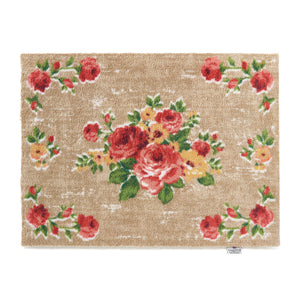 Vintage Rose Washable Doormat 1
