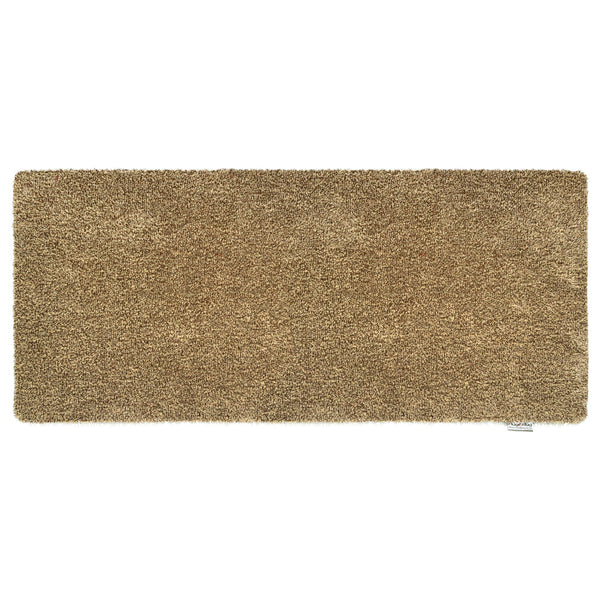 Plain Fleck Stone Runner- a 100% recycled material runner in a blend of light brown, oatmeal, and cream flecks.
