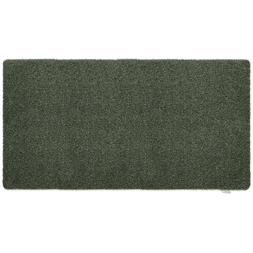Plain Fleck Sage Green Runner- a 100% recycled material runner in a solid green colour.