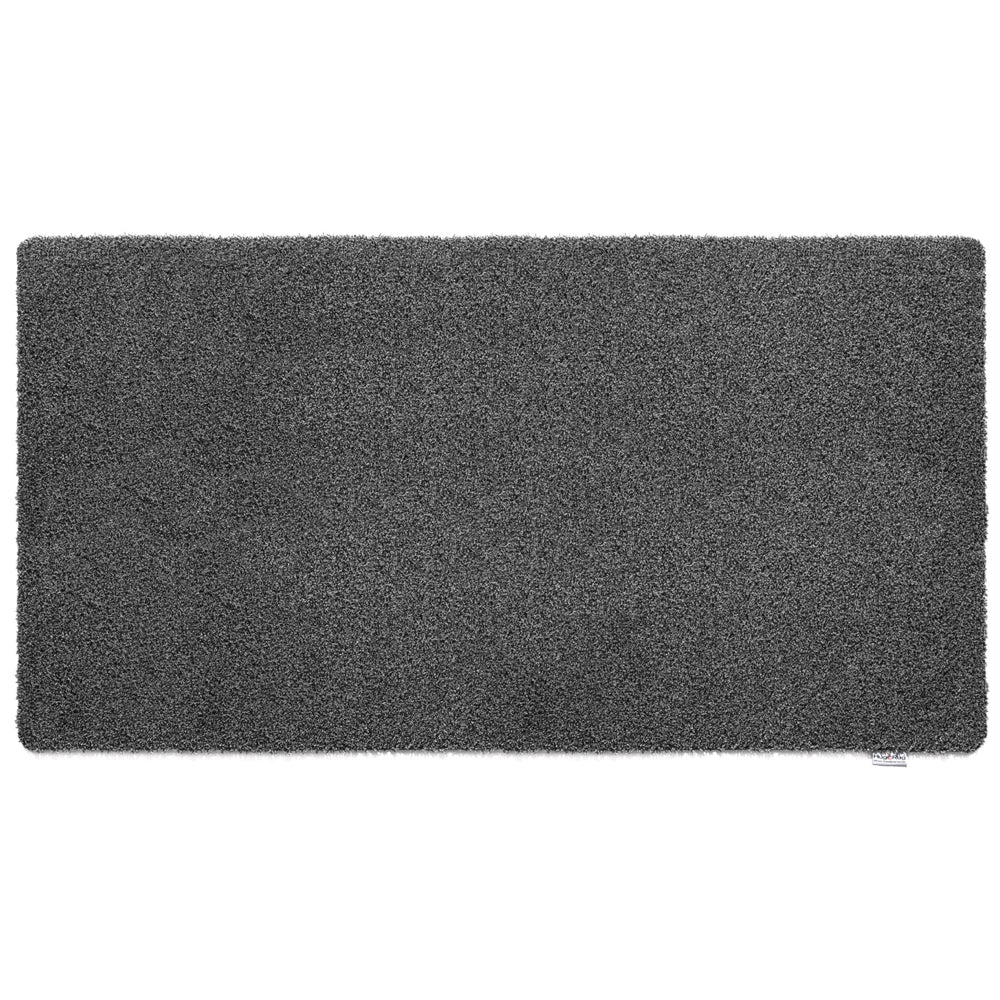 Plain Fleck Charcoal Runner- a 100% recycled material runner in a blend of dark and mid-grey flecks.