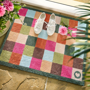 Allsorts Check Washable Doormat