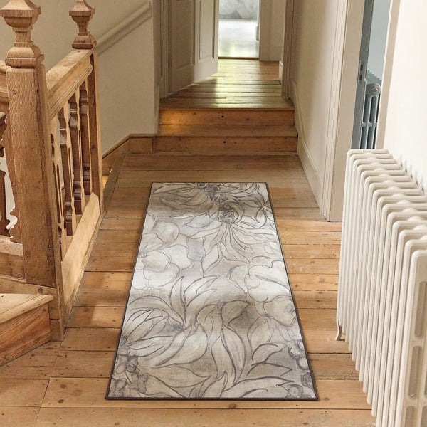 Art Floral Eco-Washable Rug Runner