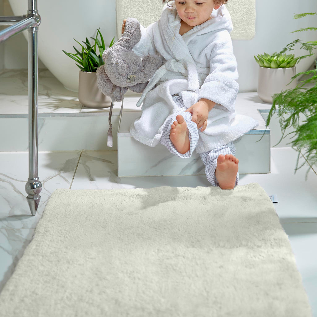 Bamboo Plain Cream Bathmat
