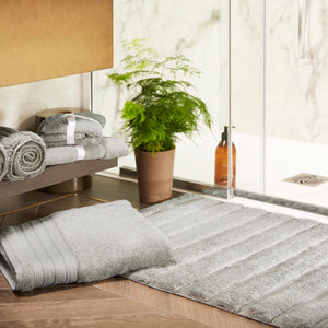 Bamboo Stripe Grey Bathmat