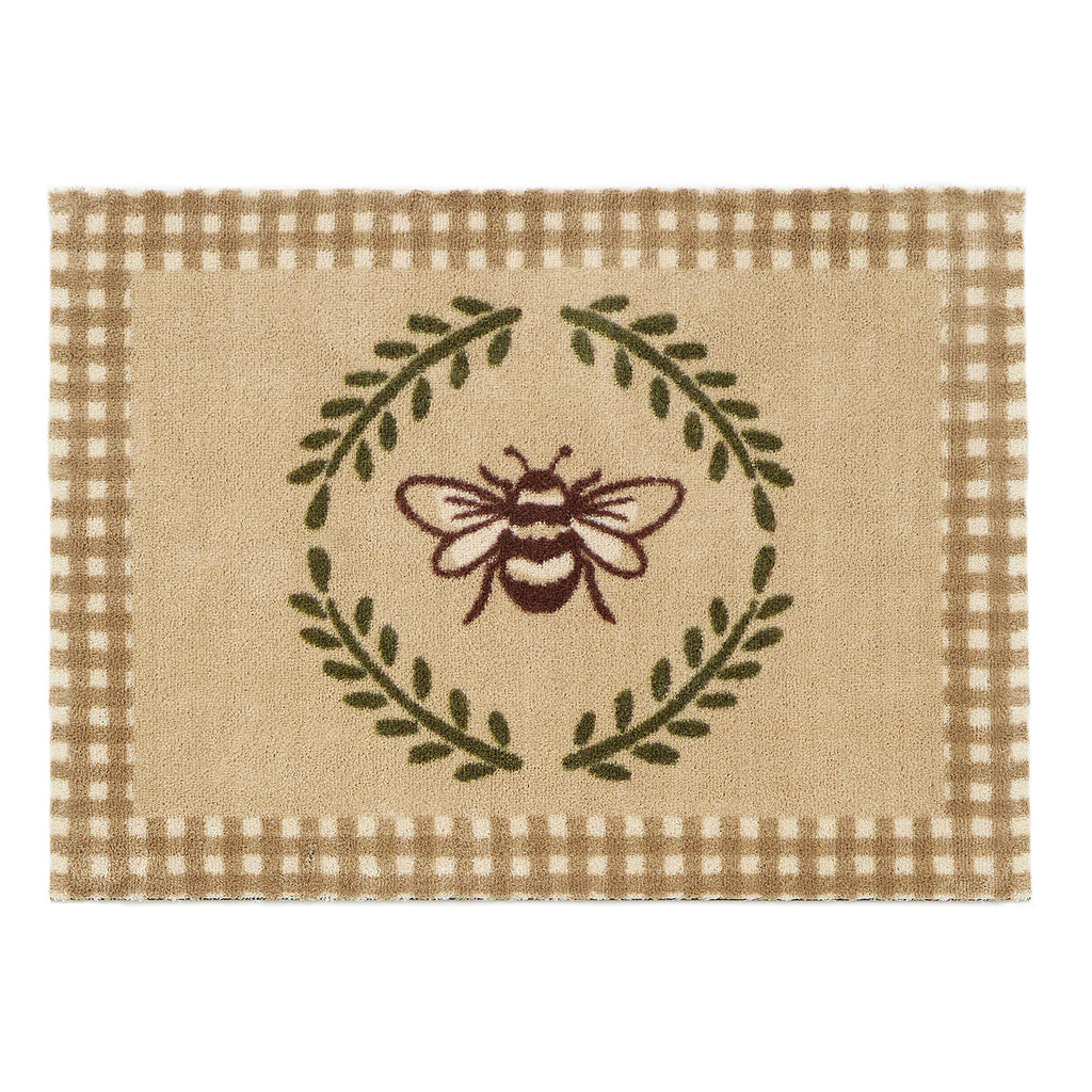 Beehive Beige Washable Doormat 1
