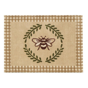 Beehive Beige Washable Doormat 1