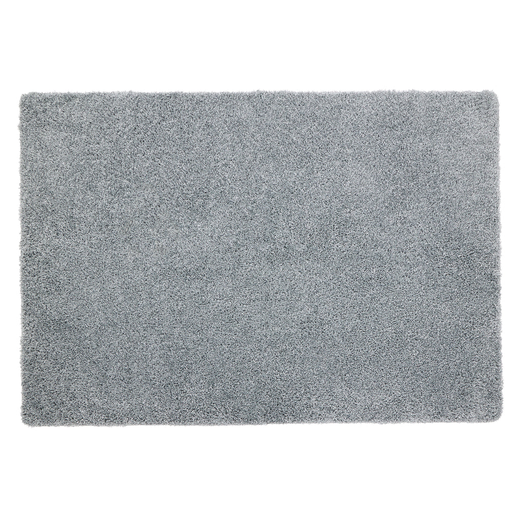 My Blue Fleck Rug – a washable rug in lighter and darker shades of silvery blue.