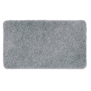 My Blue Fleck Rug – a washable rug in lighter and darker shades of silvery blue.