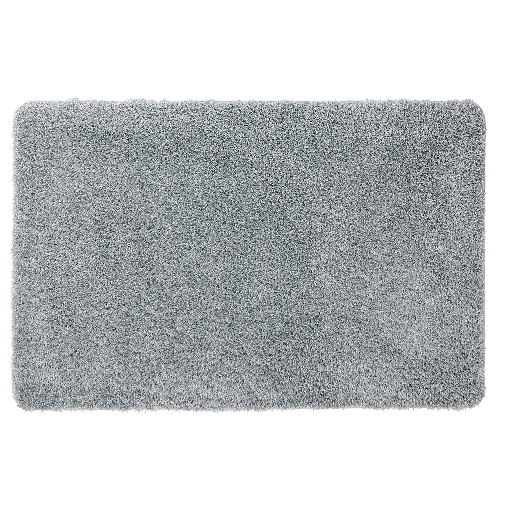 My Blue Fleck Rug – a washable rug in lighter and darker shades of silvery blue