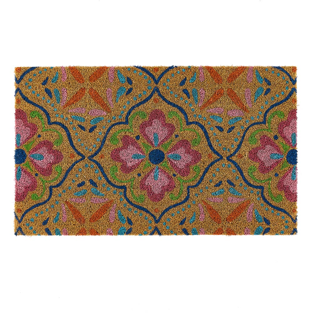 Bright Tile Coir Doormat 1