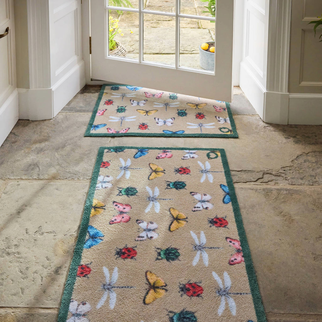 Bugs & Butterflies Beige Doormat