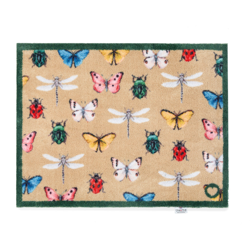 Bugs & Butterflies Washable Doormat 1