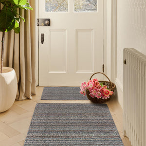 Ribbon Grey Zig Zag Washable Doormat
