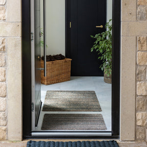 Candy Sage Green Striped Doormat 2