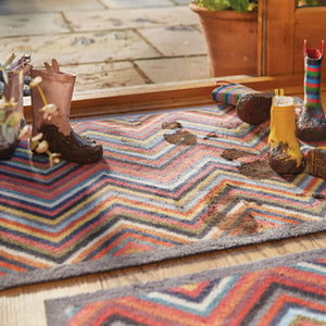 Chevron 1 Multicoloured Doormat