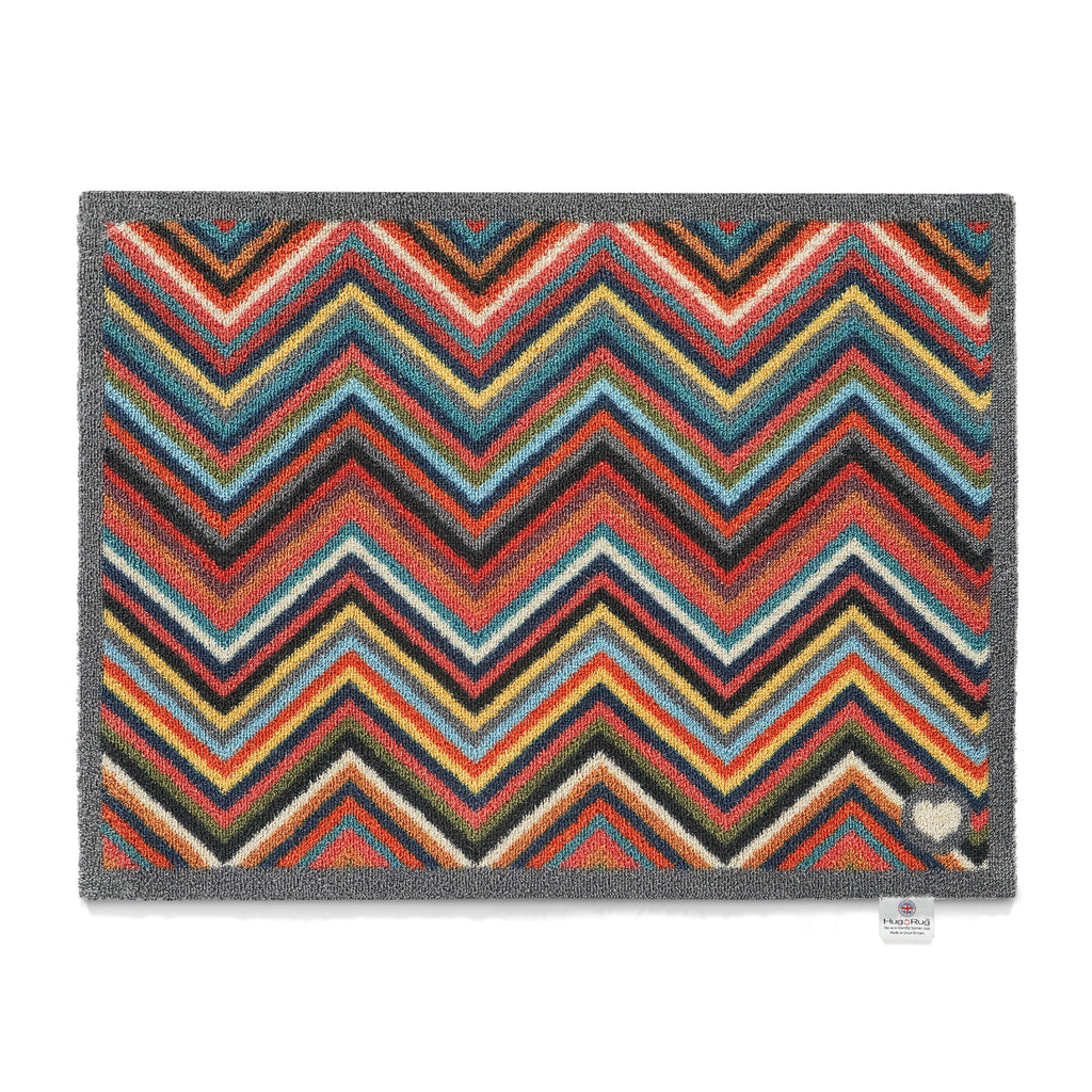 Chevron 1 Multicoloured Doormat 1
