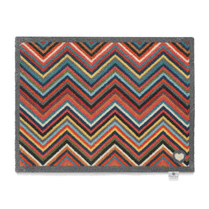 Chevron 1 Multicoloured Doormat 1