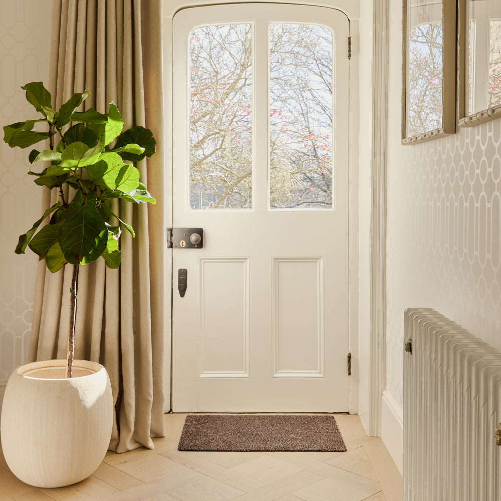 Plain Fleck - Coffee Washable Doormat