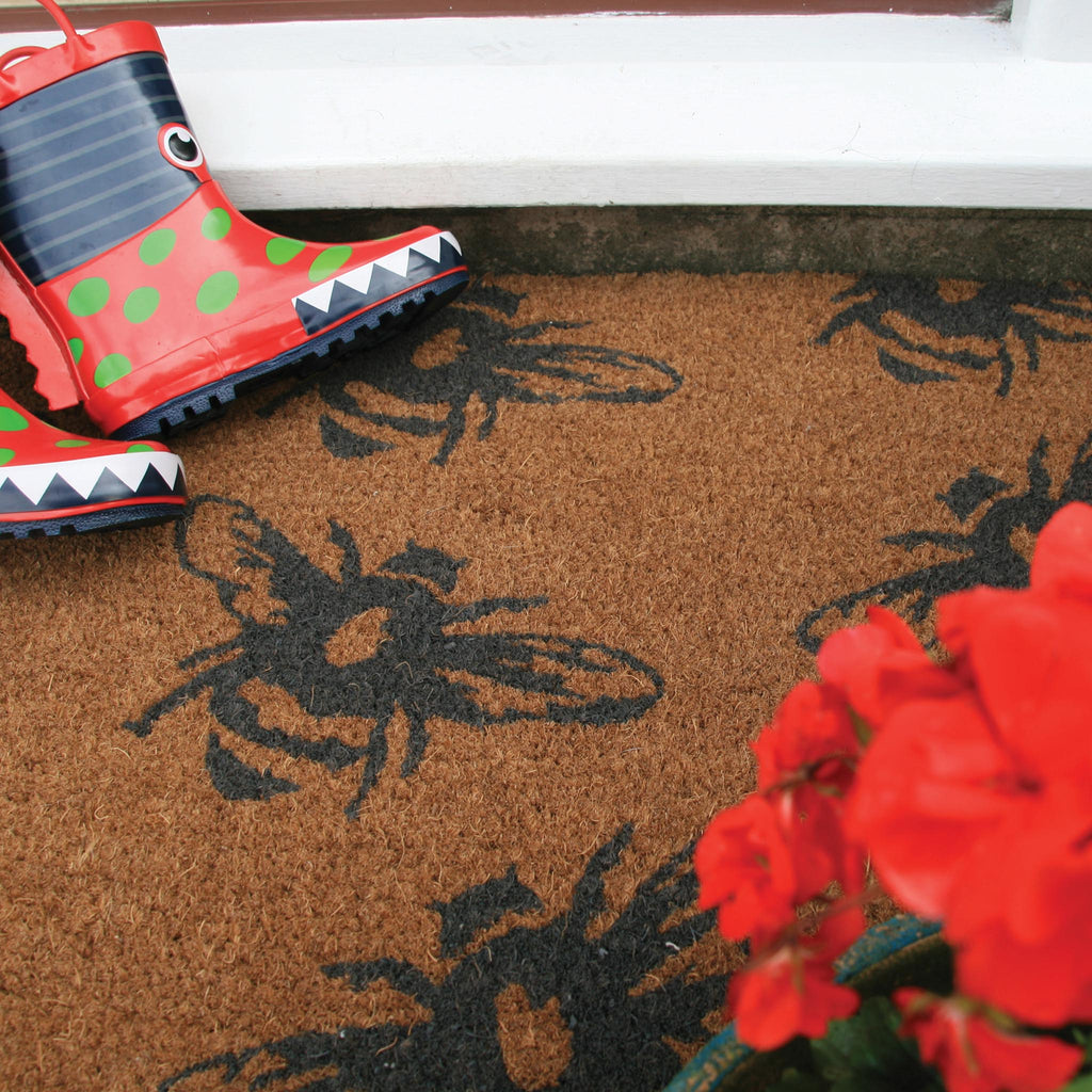 Printed Coir Buzzy Bees Doormat