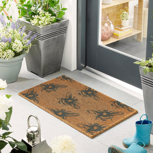 Printed Coir Buzzy Bees Doormat