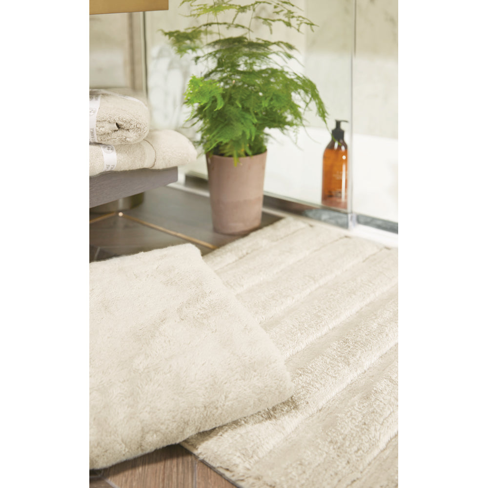 Bamboo Stripe Cream Bathmat 2