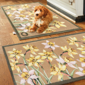 Daffodil Blooms Washable Doormat