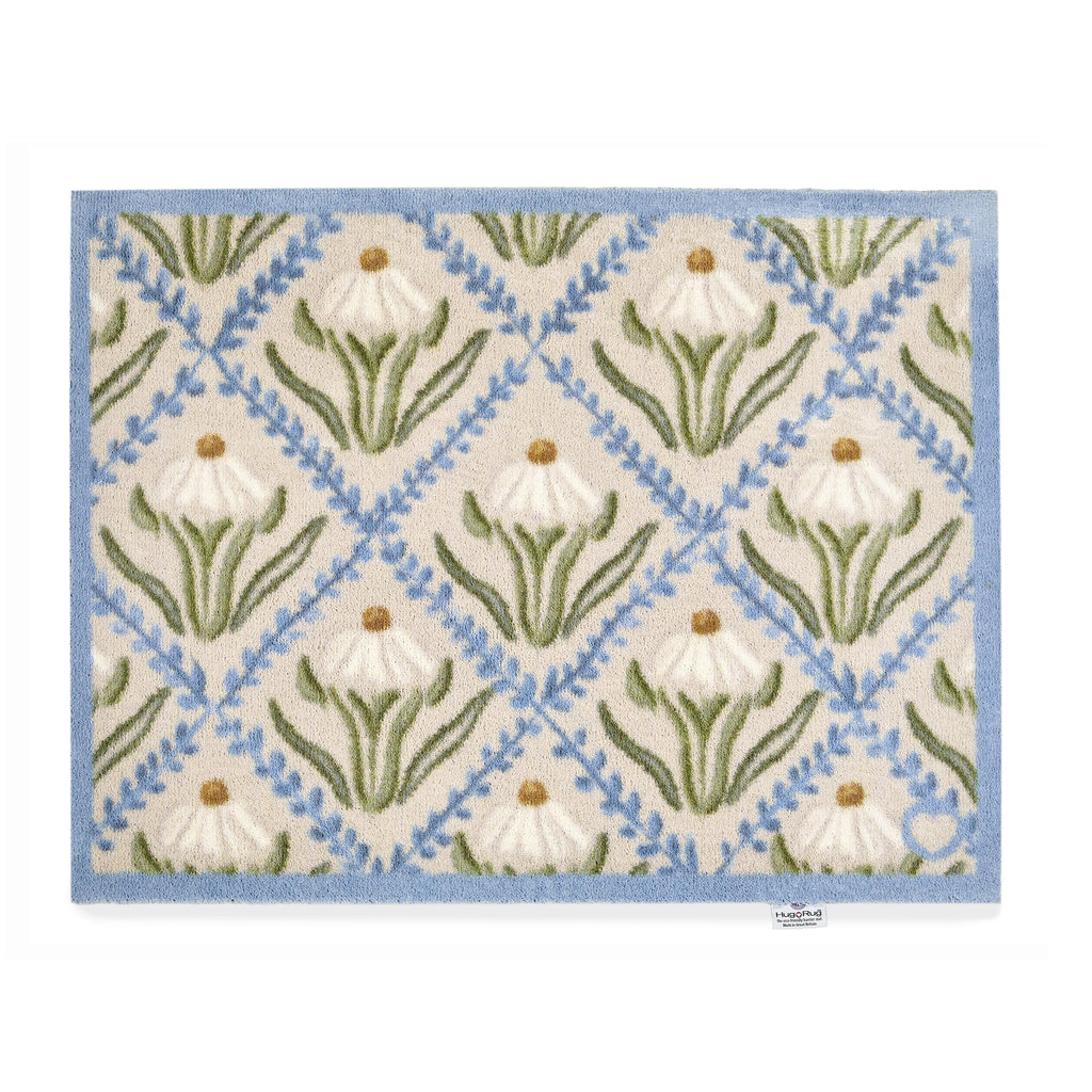 Daisy Trellis Washable Doormat 1