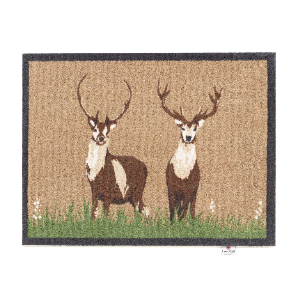 Deer 1 Beige Washable Doormat 1