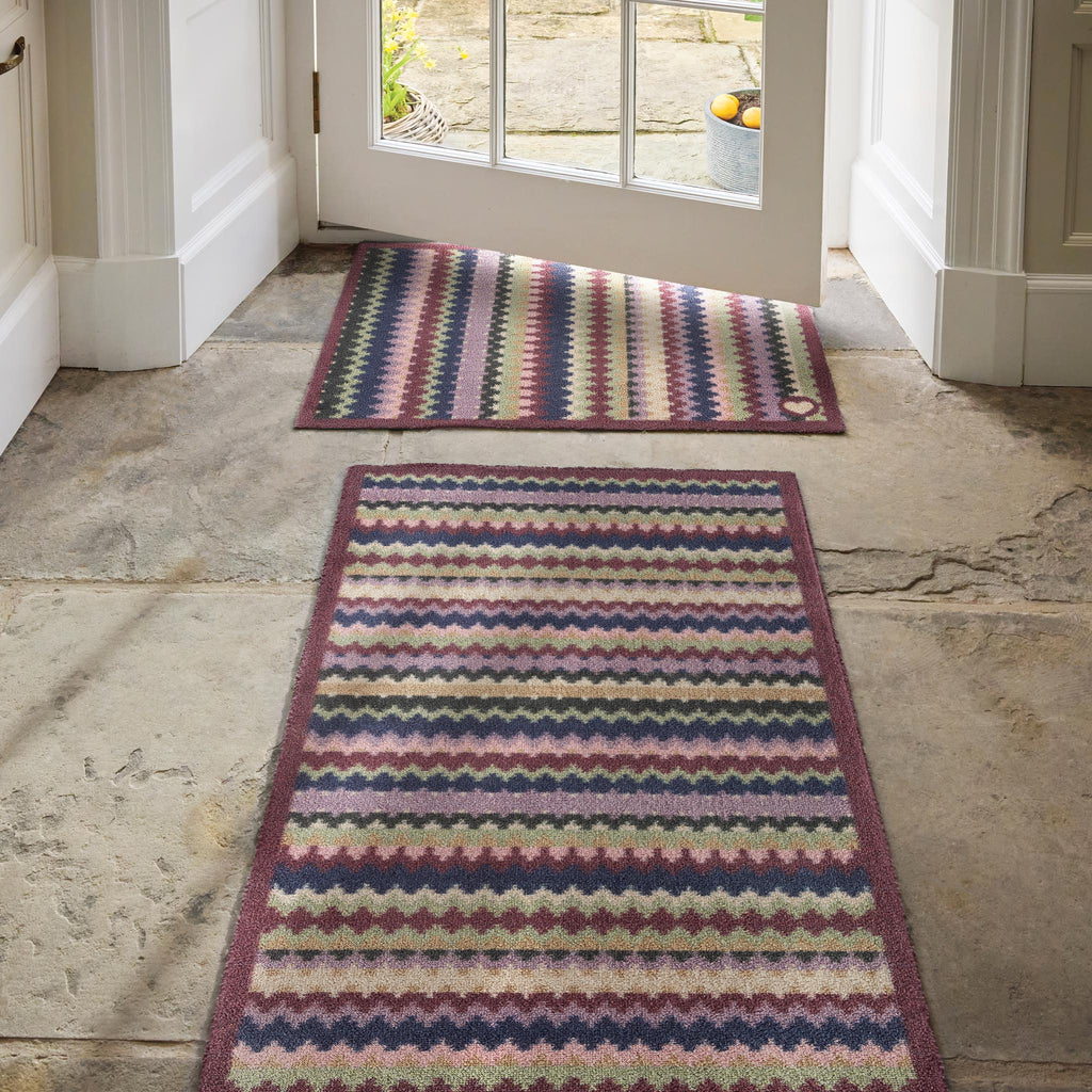 Designer 25 Zigzag  Washable Doormat