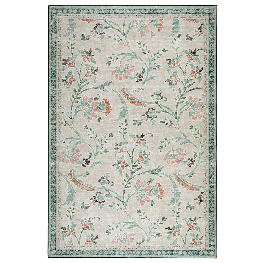 Hug Rug English Floral Washable Rug