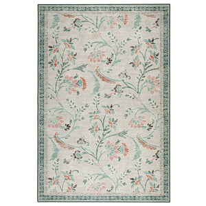 Hug Rug English Floral Washable Rug