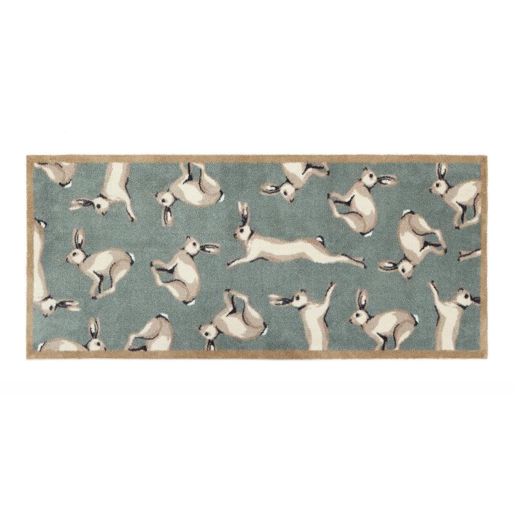 Farmhouse Hares Washable Runner 7