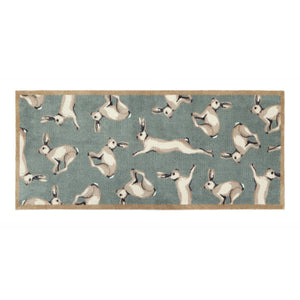 Farmhouse Hares Washable Runner 7