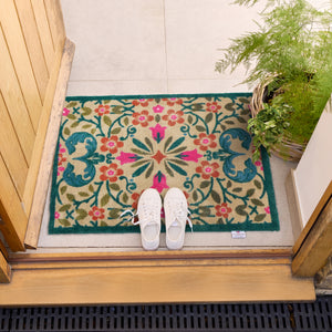 Folk Floral Washable Doormat