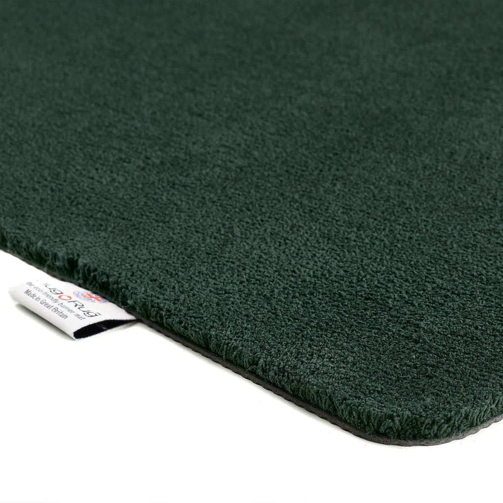 Sense Forest Green Washable Runner- a 100% recycled cotton runner in a solid green.