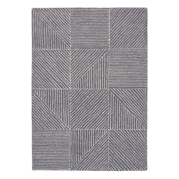 Geometric Rug- 100% wool cut pile rug with a geometric pattern.