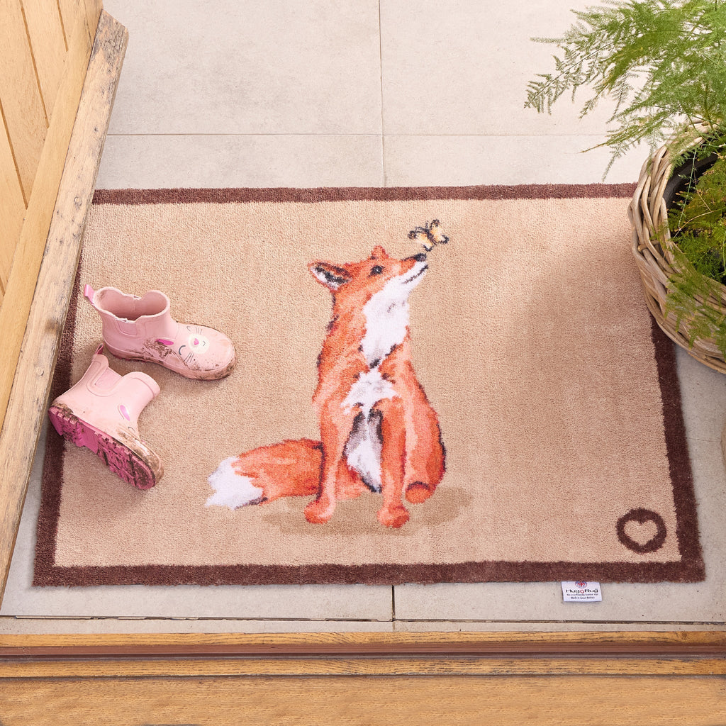 Ginger Fox Beige Washable Doormat 2