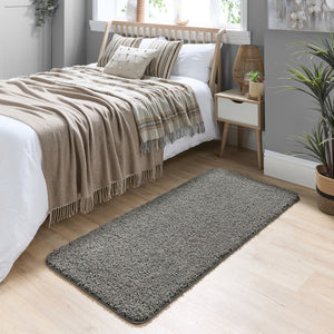 My Rug Grey Fleck- a washable rug with light and dark grey flecks.