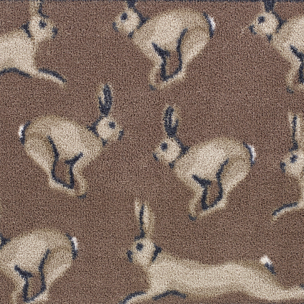 Hare 1 Brown Washable Doormat 5