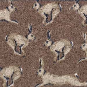 Hare 1 Brown Washable Doormat 5