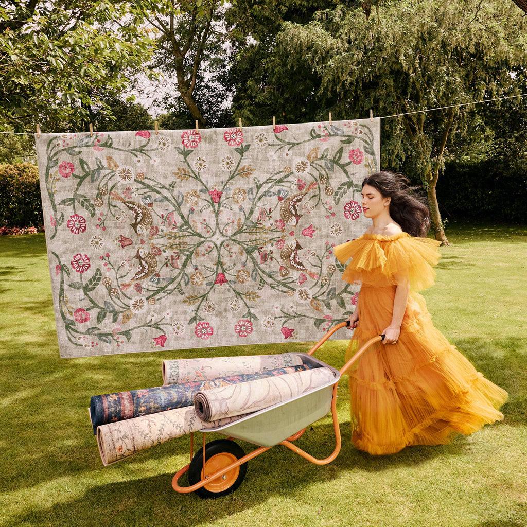 Hug Rug Heritage Garden Machine Washable Rug