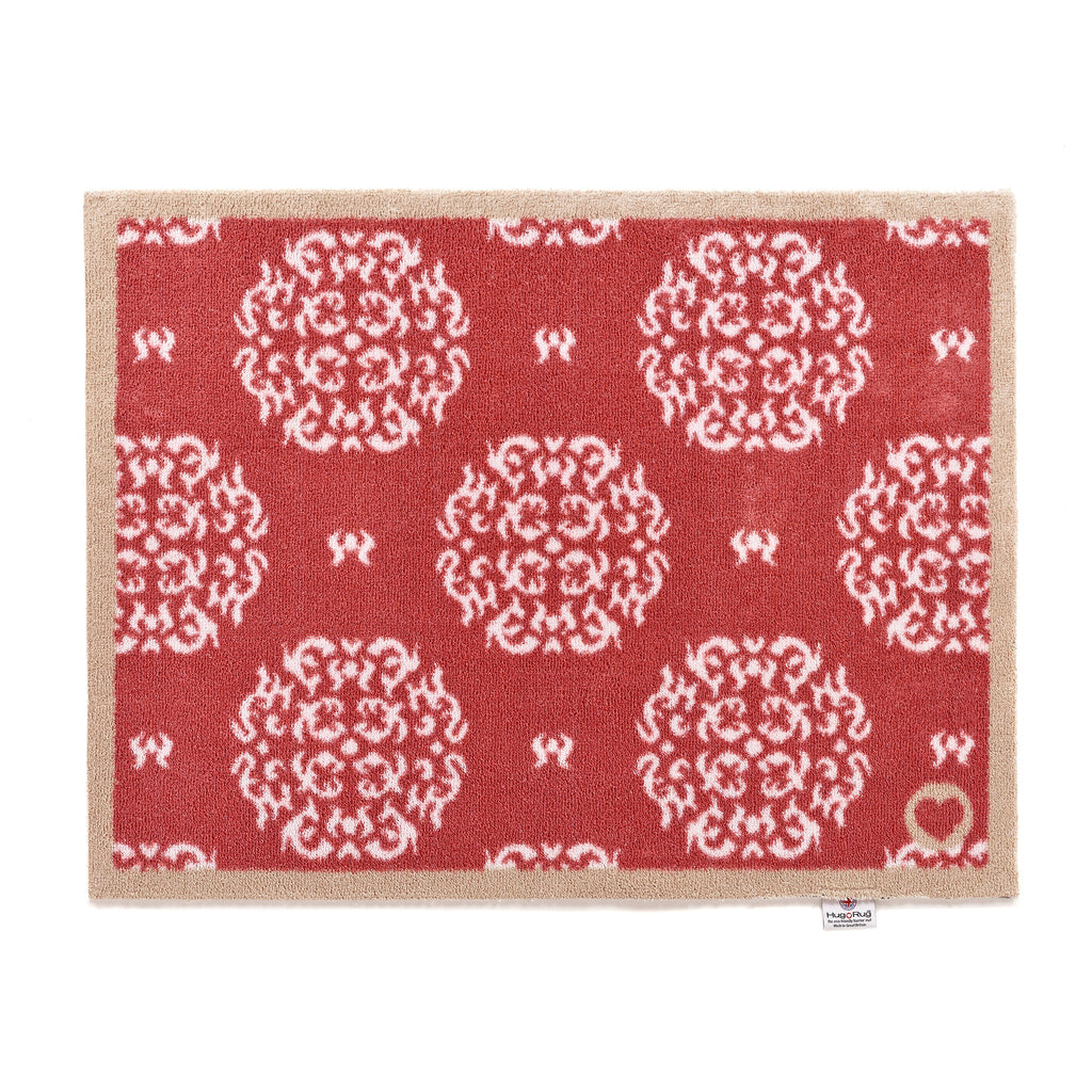 Home 37 Pink Floral Washable Doormat 1