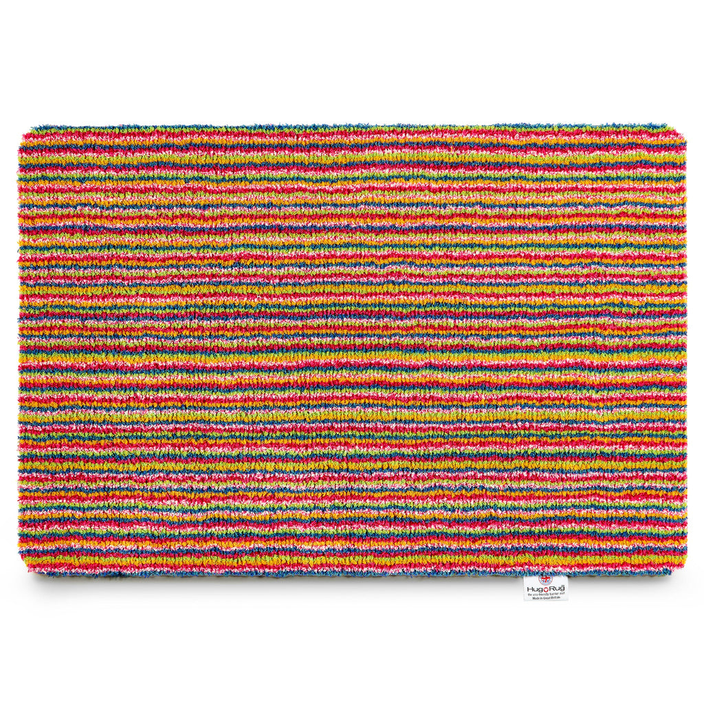 Candy Bright Striped Washable Doormat 1