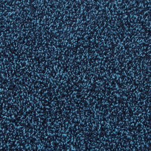 Plain Fleck Indigo Washable Runner- a 100% recycled cotton runner in a solid blue.