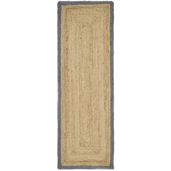 Jute Border Rug Grey 6