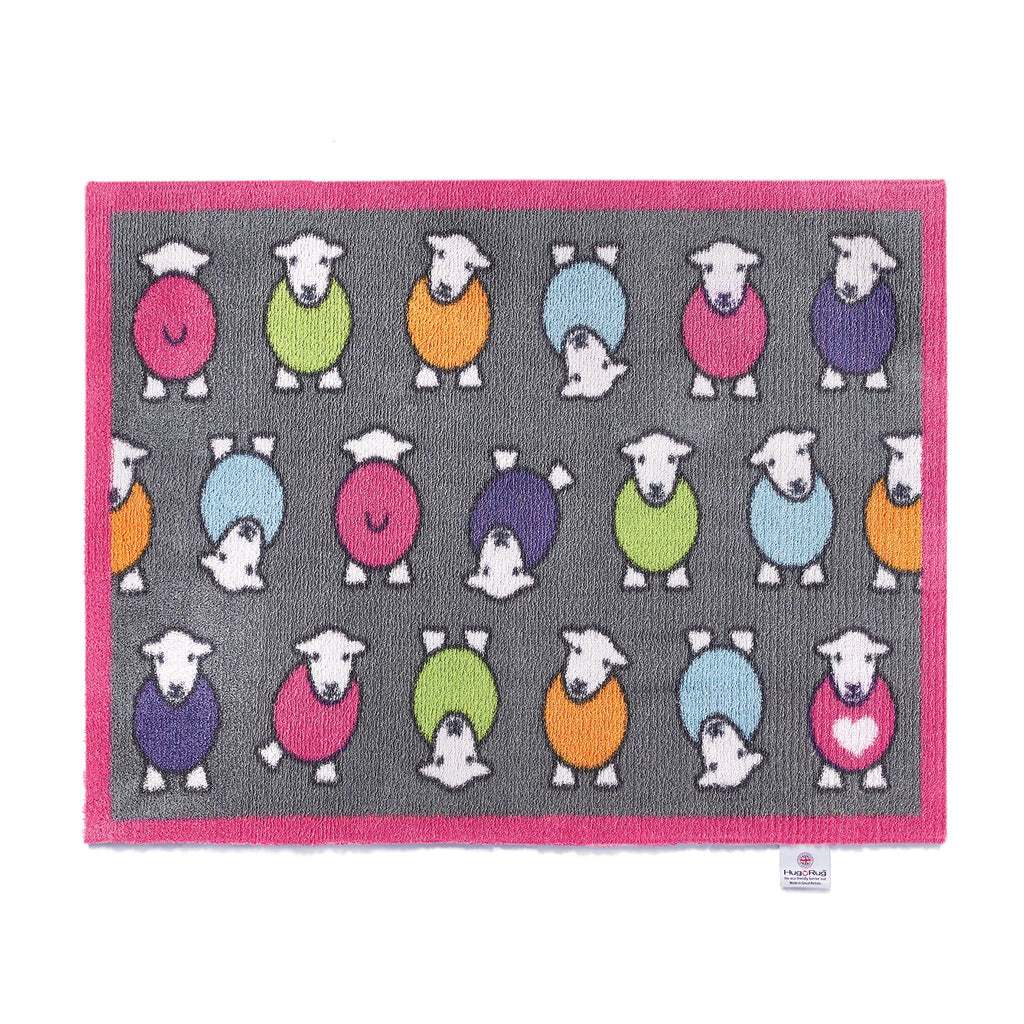 Marra Pink Herdy Washable Doormat 1
