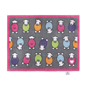 Marra Pink Herdy Washable Doormat 1