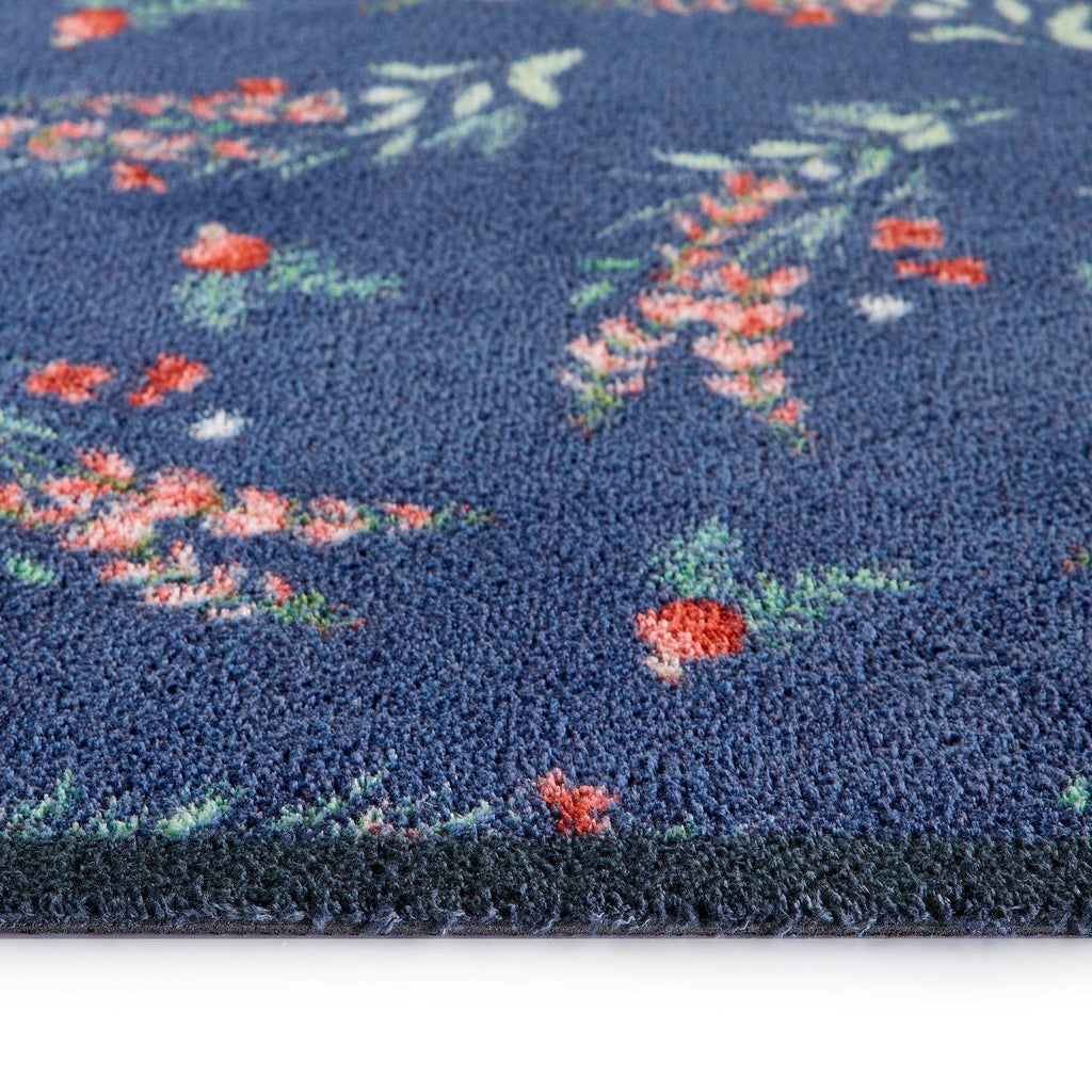 Meadow Deer Blue Washable Doormat 6