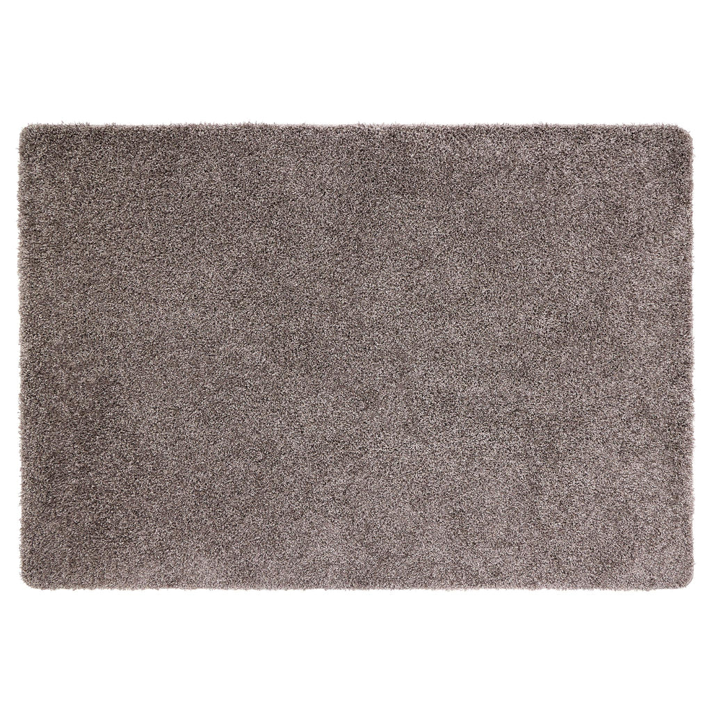My Rug Mocha Fleck- a washable rug with white and light brown flecks.