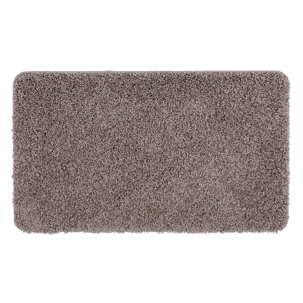 My Rug Mocha Fleck- a washable rug with white and light brown flecks.